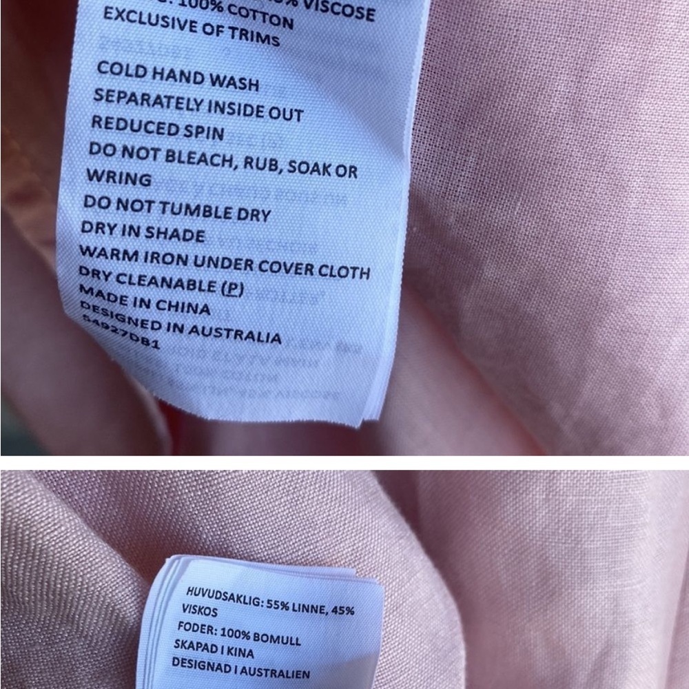 NWT - Bardot Talullah Mini Button Front
Linen Ble… - image 5